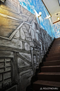 Mural_Wall pMural_of_a_staircase_with_3D_effect